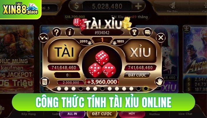 công thức tính tài xỉu online