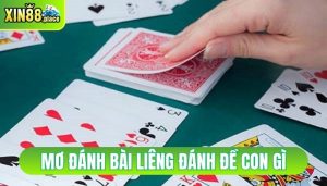 mơ đánh bài liêng đánh đề con gì